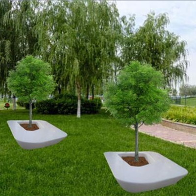 玻璃钢艺术种植池GRC树池坐凳