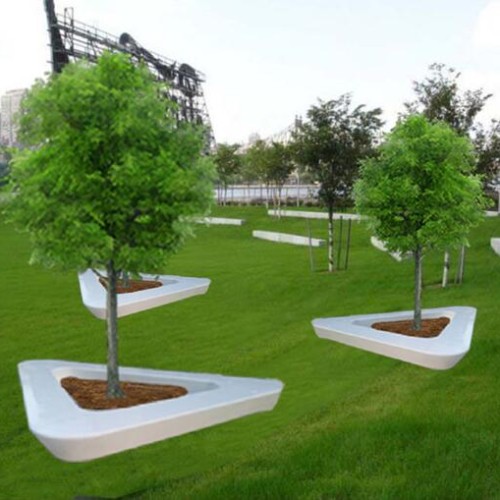 玻璃钢艺术种植池GRC树池坐凳 玻璃钢艺术种植池GRC树池坐凳