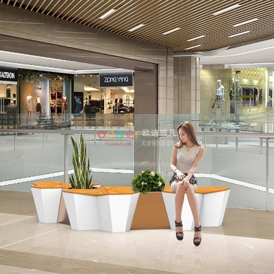 玻璃钢枫叶坐凳