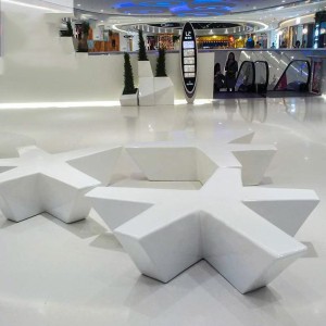 玻璃钢五角星创意坐凳