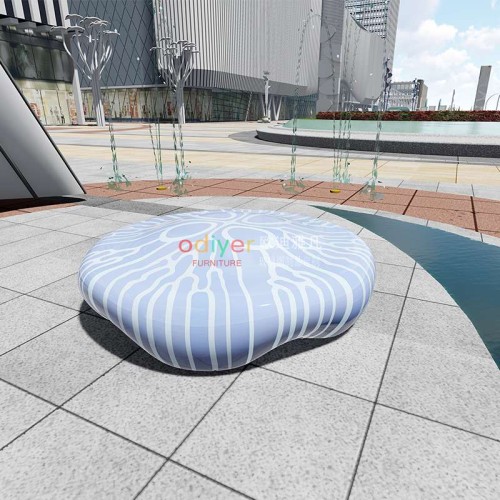 玻璃钢水母坐凳 玻璃钢水母坐凳