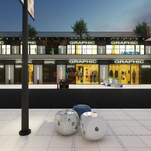 玻璃钢骰子坐凳 玻璃钢骰子坐凳