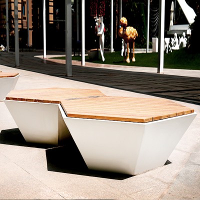 木艺+玻璃钢座椅