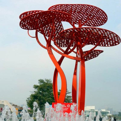 大型红树不锈钢雕塑广场公园摆件