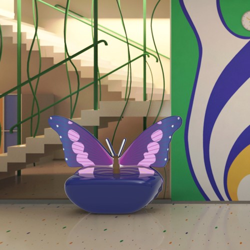 玻璃钢蝴蝶创意休闲椅 玻璃钢蝴蝶创意休闲椅