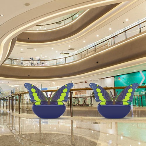 玻璃钢蝴蝶创意休闲椅 玻璃钢蝴蝶创意休闲椅