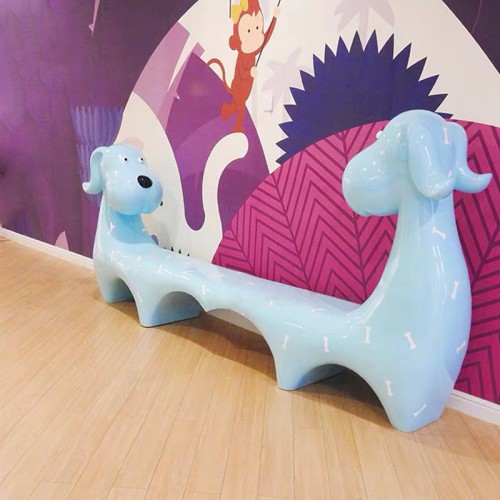 玻璃钢卡通动物座椅 玻璃钢卡通动物座椅