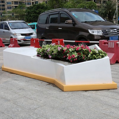 玻璃钢菱角花池坐凳