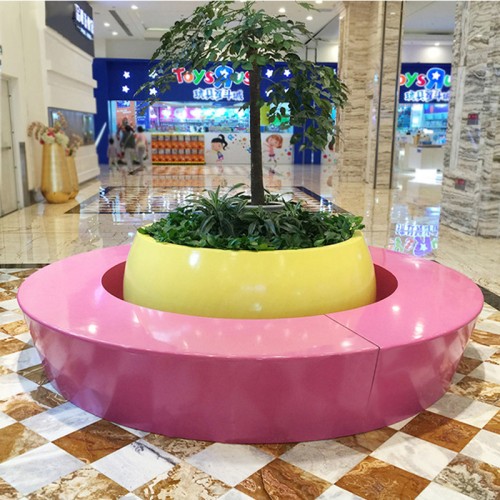 玻璃钢GRC树池坐凳定制 玻璃钢GRC树池坐凳定制