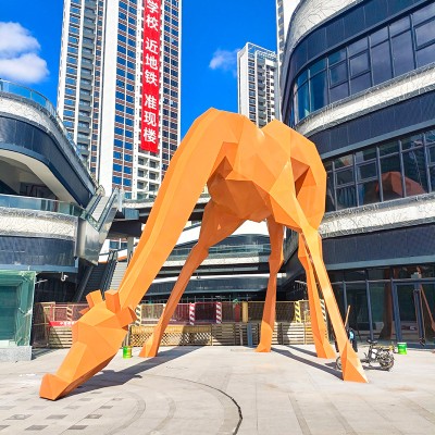 不锈钢鹿雕塑园林景观水景摆件 不锈钢鹿雕塑园林景观水景摆件