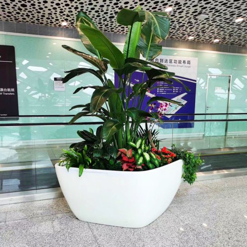 商场异形玻璃钢花箱 商场异形玻璃钢花箱