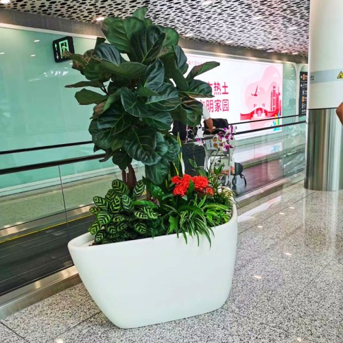 商场异形玻璃钢花箱 商场异形玻璃钢花箱