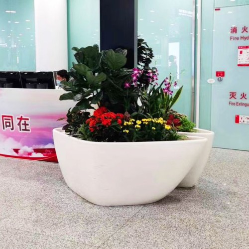 商场异形玻璃钢花箱 商场异形玻璃钢花箱