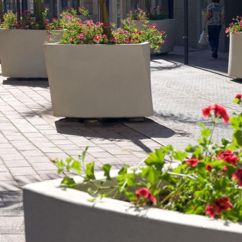 三角形户外玻璃钢花箱 三角形户外玻璃钢花箱