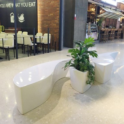 玻璃钢鱼形创意休闲椅