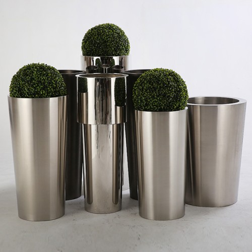 锥台商场酒店不锈钢花盆 锥台商场酒店不锈钢花盆