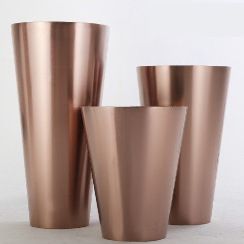 锥台商场酒店不锈钢花盆 锥台商场酒店不锈钢花盆