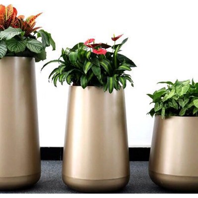 不锈钢水滴花钵