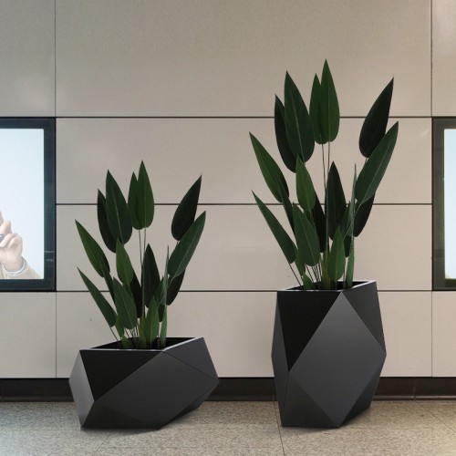 不锈钢菱形花盆 不锈钢菱形花盆