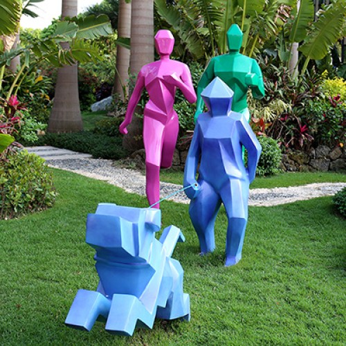 健身运动玻璃钢雕塑人物景观公园学校广场雕塑
