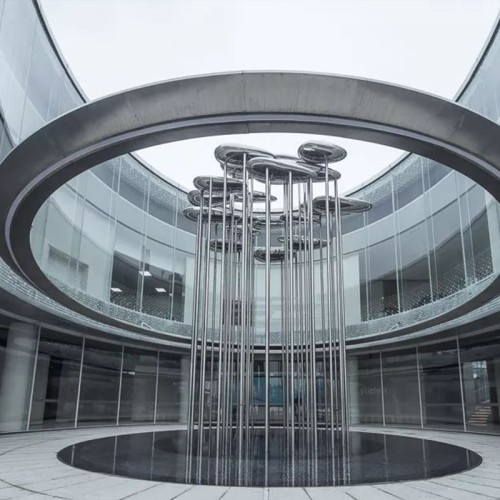 云朵不锈钢景观雕塑创意园林造型摆件 云朵不锈钢景观雕塑创意园林造型摆件