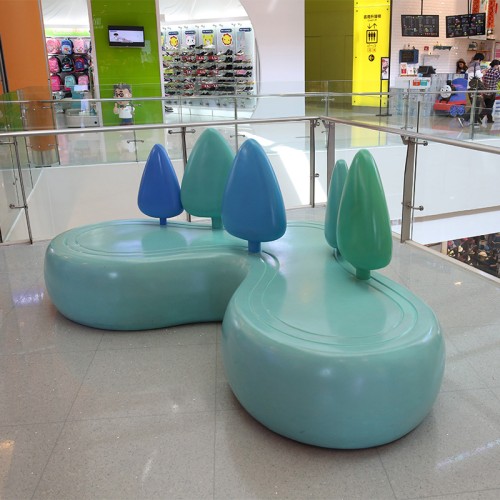 玻璃钢心形商场休闲椅 玻璃钢心形商场休闲椅