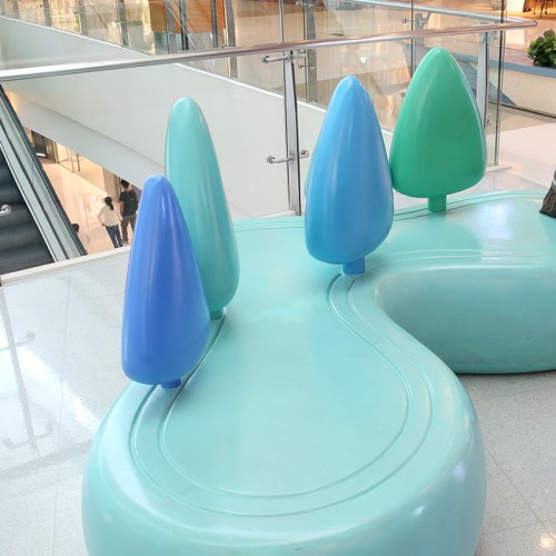 玻璃钢心形商场休闲椅 玻璃钢心形商场休闲椅