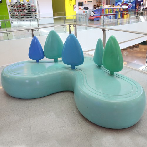 玻璃钢心形商场休闲椅 玻璃钢心形商场休闲椅