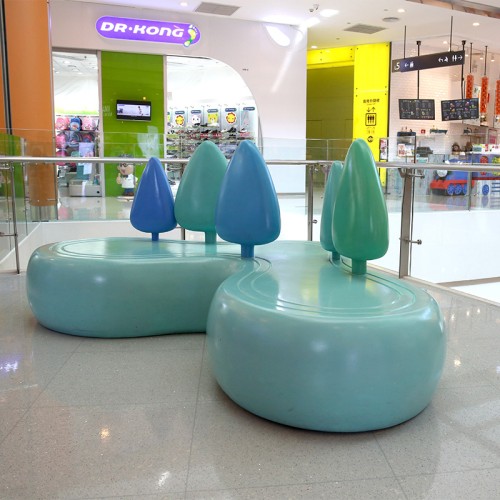 玻璃钢心形商场休闲椅 玻璃钢心形商场休闲椅