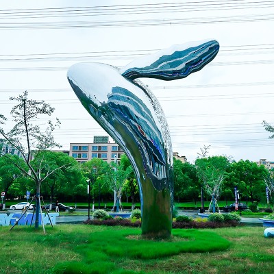 不锈钢海豚雕塑海洋水景艺术摆件 不锈钢海豚雕塑海洋水景艺术摆件