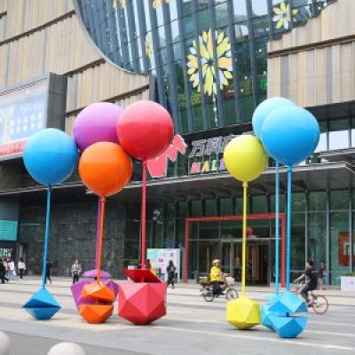 气球不锈钢雕塑公园广场园林景观摆件