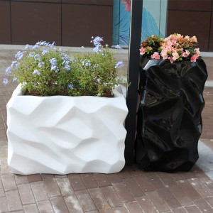 玻璃钢花盆组合商场创意组合花器户外公共区美陈花钵园林景观花箱