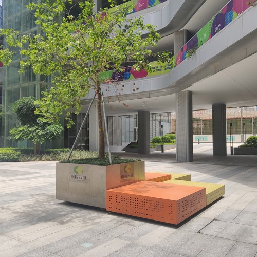 不锈钢镀锌板户外景观坐凳 不锈钢镀锌板户外景观坐凳