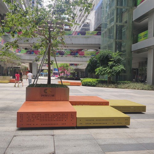 不锈钢镀锌板户外景观坐凳 不锈钢镀锌板户外景观坐凳