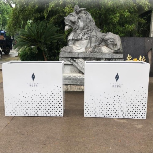 不锈钢长方形花箱市政街区景观花盆 不锈钢长方形花箱市政街区景观花盆