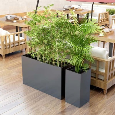 园林景观玻璃钢绿植种植花箱景观花盆