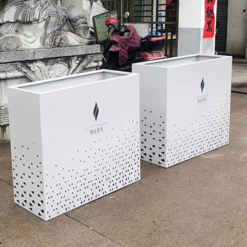 不锈钢长方形花箱市政街区景观花盆 不锈钢长方形花箱市政街区景观花盆