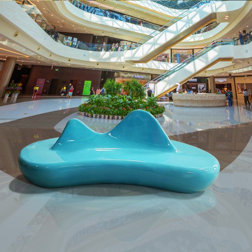 玻璃钢山峰造型座椅艺术景观创意户外坐凳 玻璃钢山峰造型座椅艺术景观创意户外坐凳