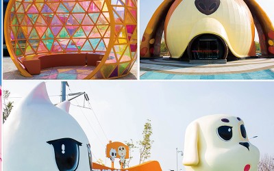 山东聊城萌宠小镇玻璃钢雕塑公仔定制案例 山东聊城萌宠小镇玻璃钢雕塑公仔定制案例