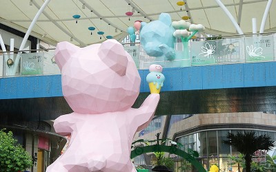 深圳平湖天虹玻璃钢雕塑小品摆件定制案例 深圳平湖天虹玻璃钢雕塑小品摆件定制案例