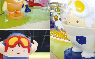 广东深圳坪山玻璃钢雕塑景观小品摆件定制案例 广东深圳坪山玻璃钢雕塑景观小品摆件定制案例