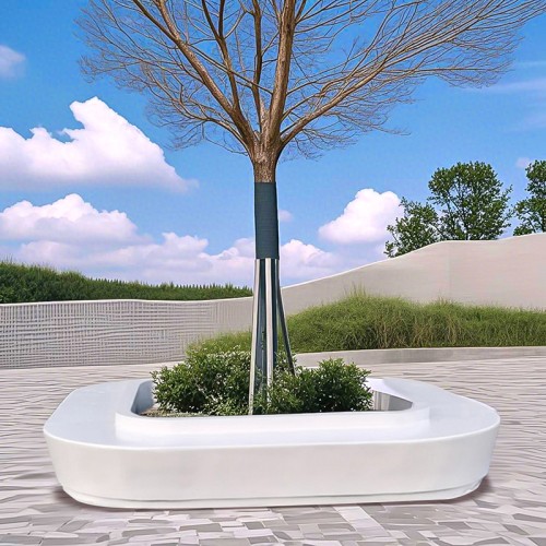 玻璃钢方形树池坐凳户外景观花坛花池座椅 玻璃钢方形树池坐凳户外景观花坛花池座椅