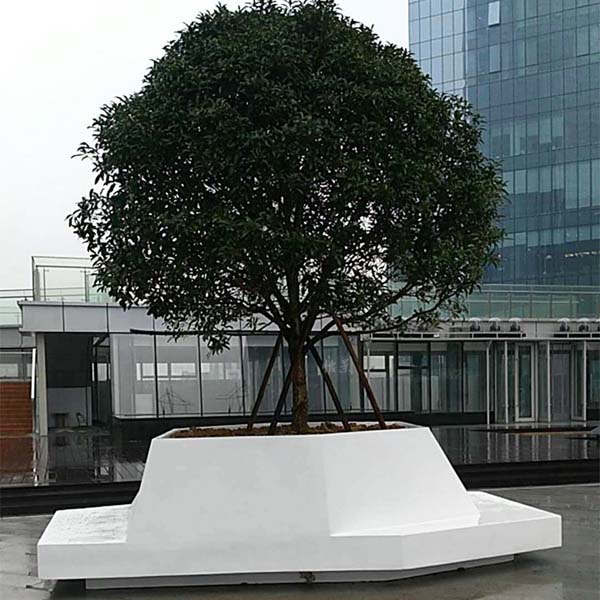 玻璃钢异形户外景观花坛GRC树池坐凳 玻璃钢异形户外景观花坛GRC树池坐凳