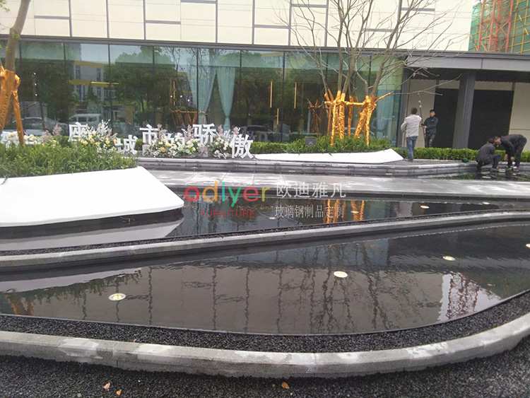 玻璃钢GRC组合树池种植池坐凳