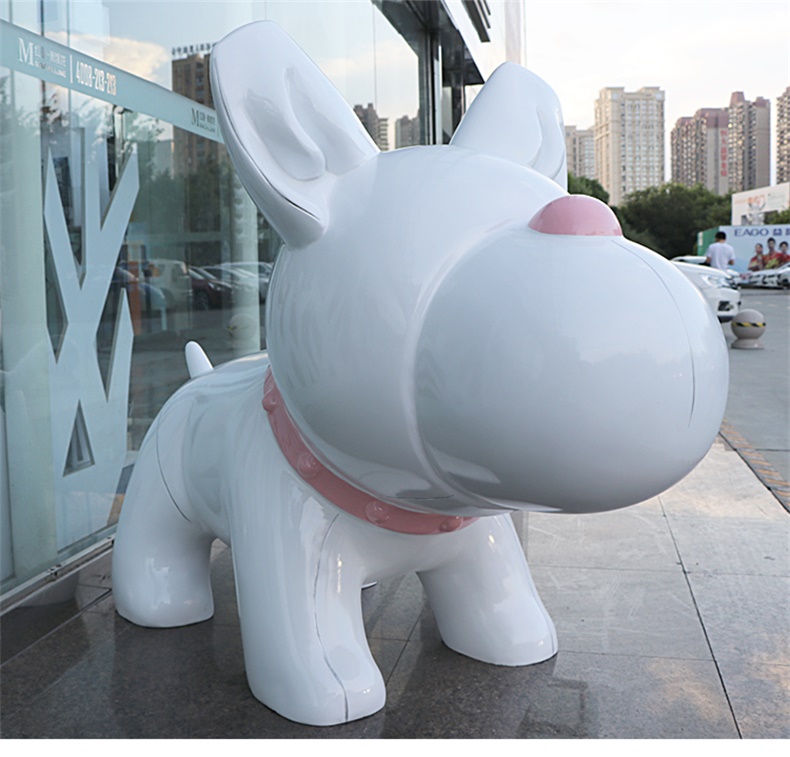 斗牛犬玻璃钢雕塑商场动物雕塑