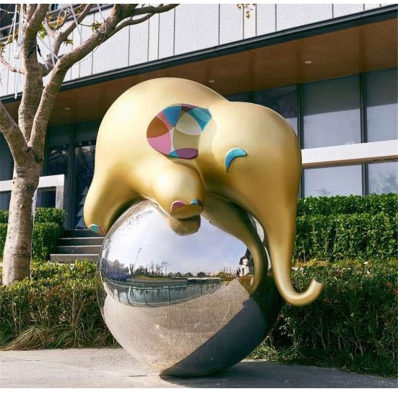 飞象玻璃钢雕塑动物创意艺术景观广场雕塑