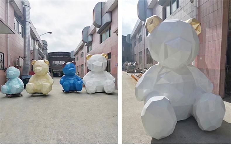 熊玻璃钢雕塑定制城市酒店广场写字楼雕塑