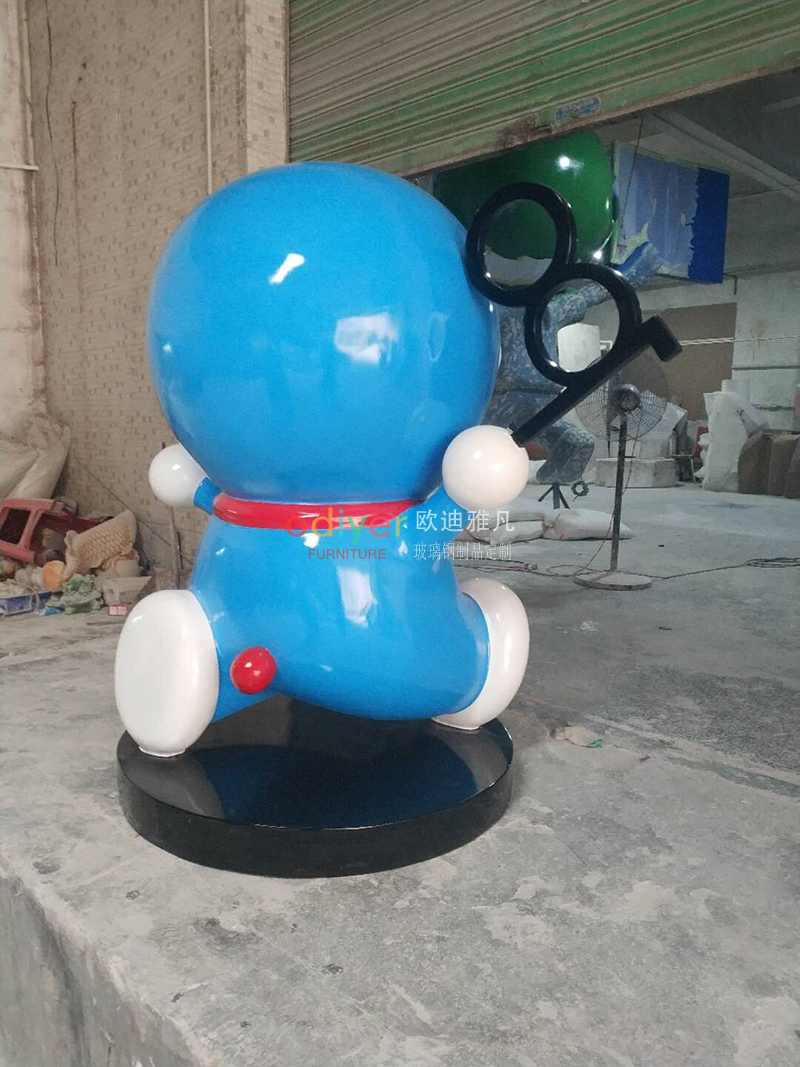 哆啦A梦机器猫玻璃钢卡通雕塑