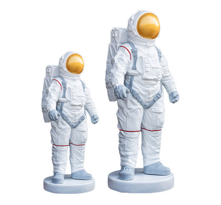 太空人物玻璃钢雕塑美陈宇航员景观摆件