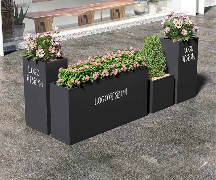 市政景观工程不锈钢花箱户外街区花盆 市政景观工程不锈钢花箱户外街区花盆